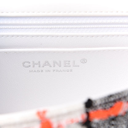Chanel Tweed Quilted Mini Rectangular Flap Black White Pink 5 of 10