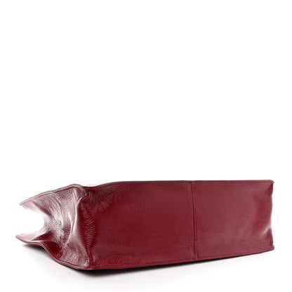Chanel Shiny Aged Calfskin Shopping Bag Red 4 of 12