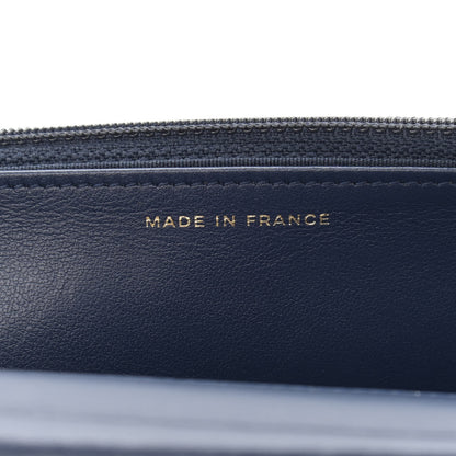 Chanel Caviar Quilted Boy Wallet On Chain WOC Navy 7 of 13
