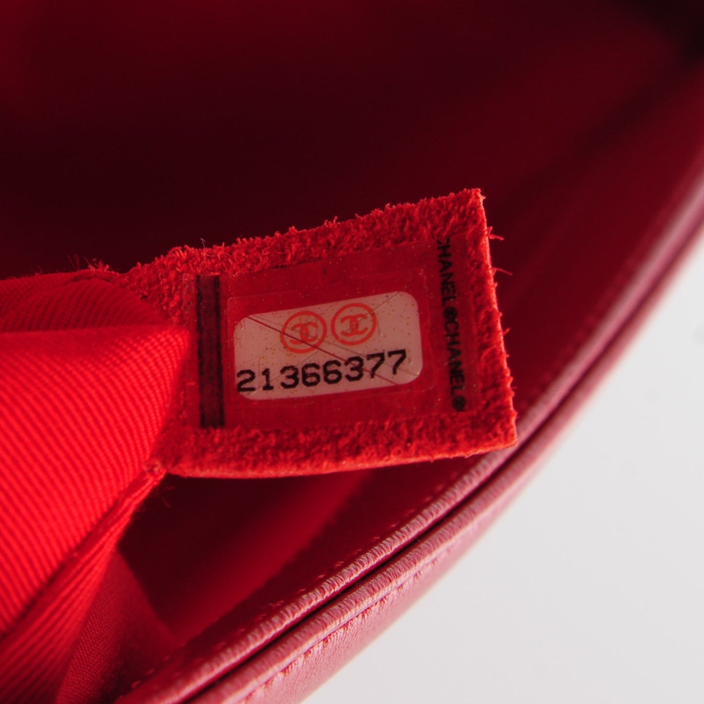 Lambskin Quilted Medium Boy Flap Red