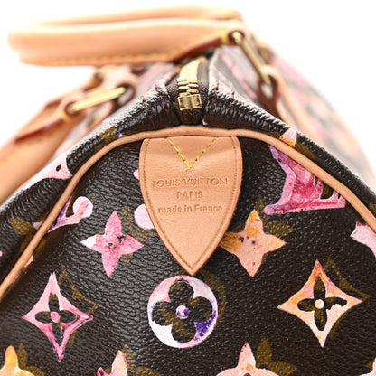 Louis Vuitton Watercolor Aquarelle Speedy 35 Brown 6 of 9
