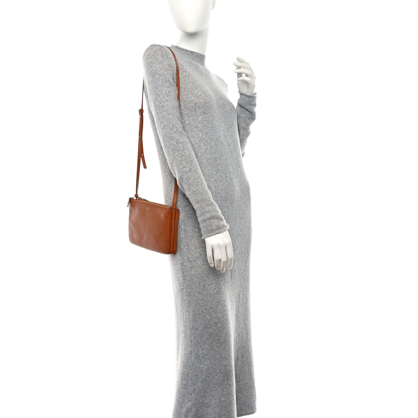 Lambskin Small Trio Crossbody Bag Tawny