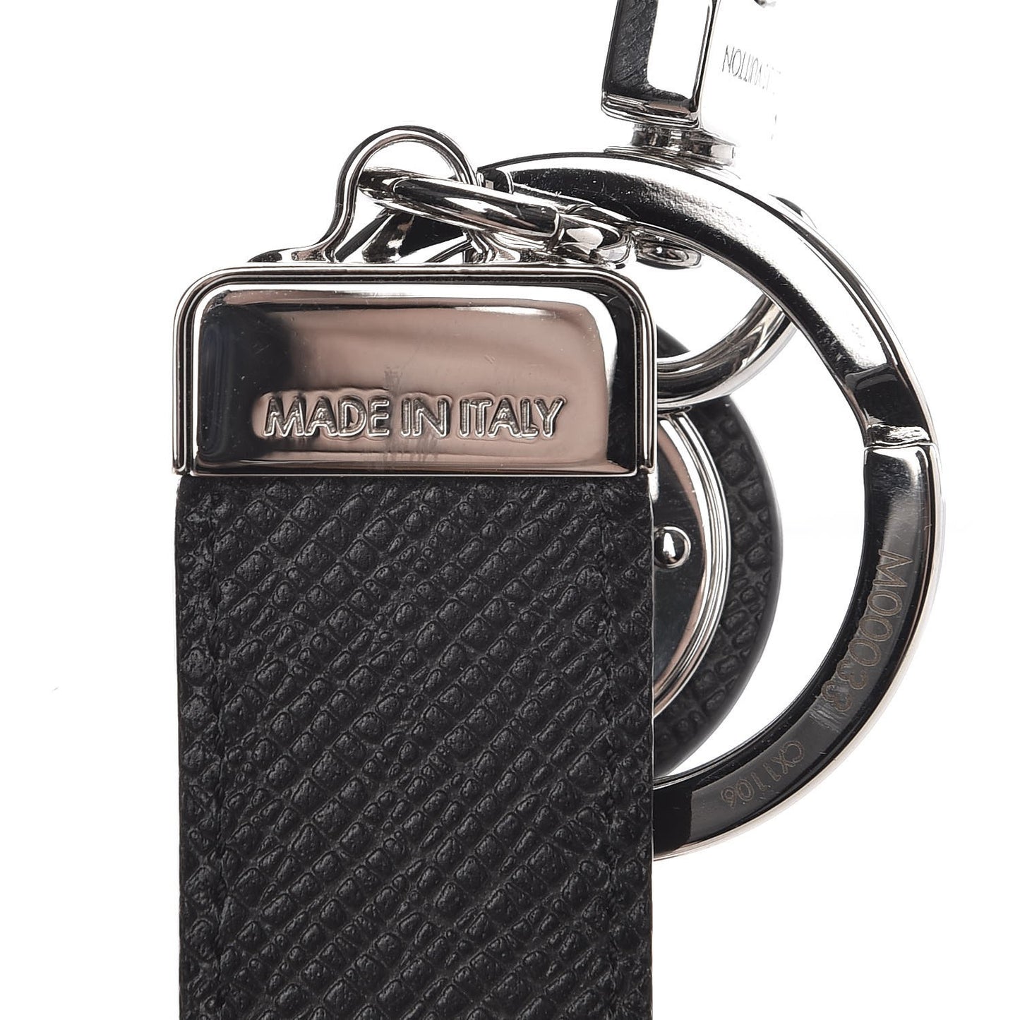 Taiga Calfskin LV Club Key Holder Ardoise