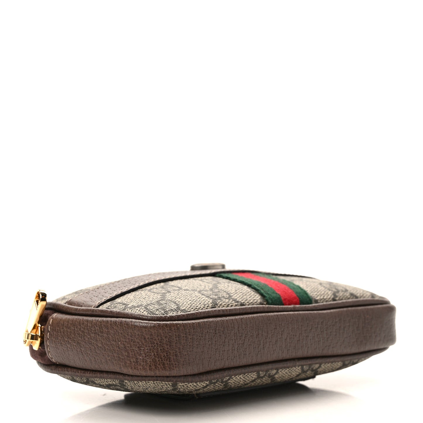 GG Supreme Monogram Ophidia Belted iPhone Case 85 34 Dark Brown
