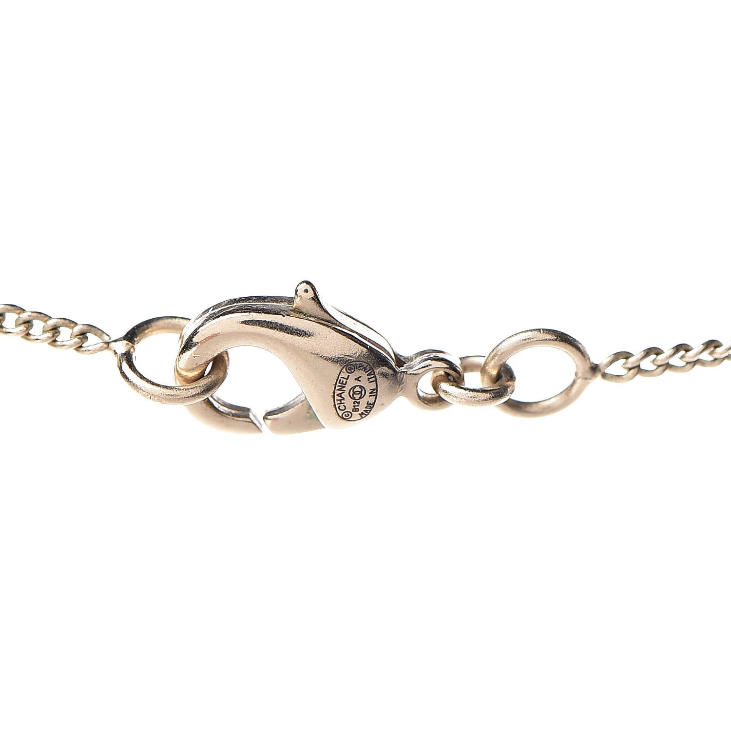 Chanel Baguette Crystal CC Necklace Gold 5 of 6