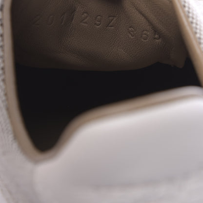 Hermes Canvas Calfskin Womens Voltage Sneakers 36.5 Prunoir White 8 of 9