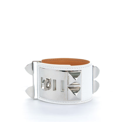 Hermes Epsom Collier de Chien CDC Bracelet S White 3 of 8