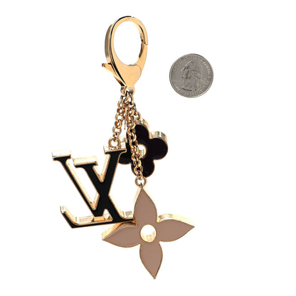 Louis Vuitton Fleur De Monogram Bag Charm Dore 2 of 3