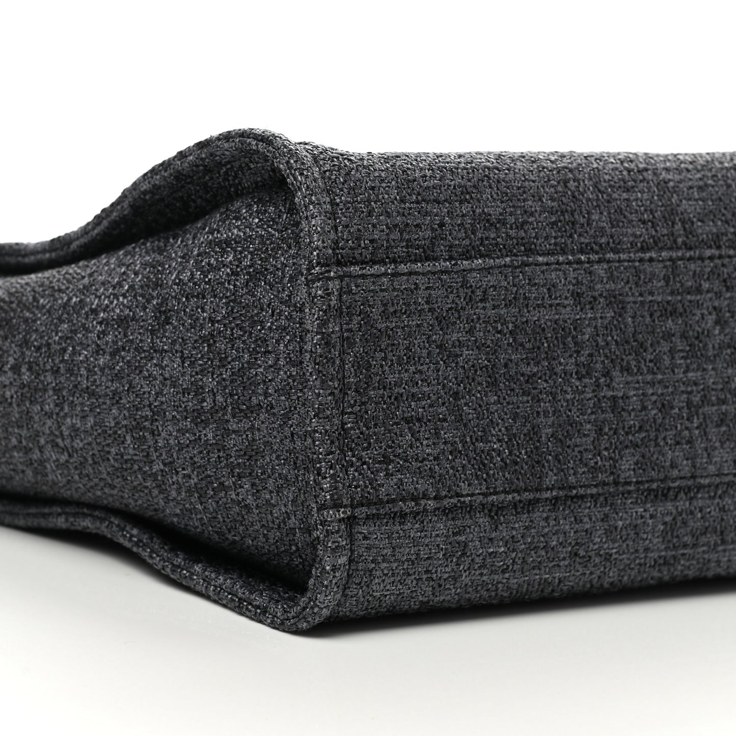 Lurex Boucle Small Deauville Tote Black