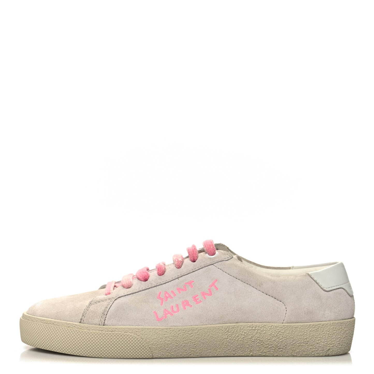 Distressed Suede Womens Court Classic Sneakers 39 White Pink