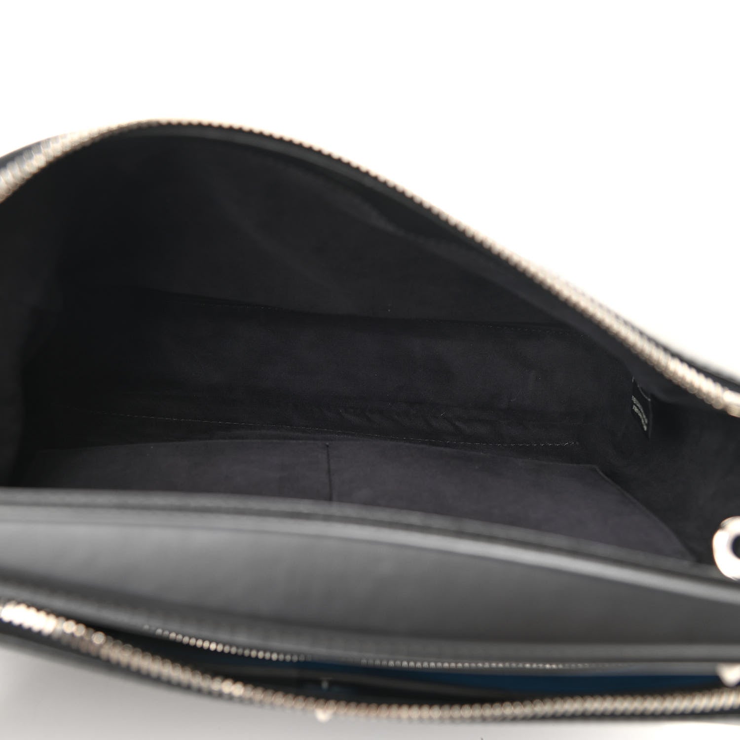 Fendi Vitello Baltico Dolce DotCom Satchel Black Blue Royal 5 of 20