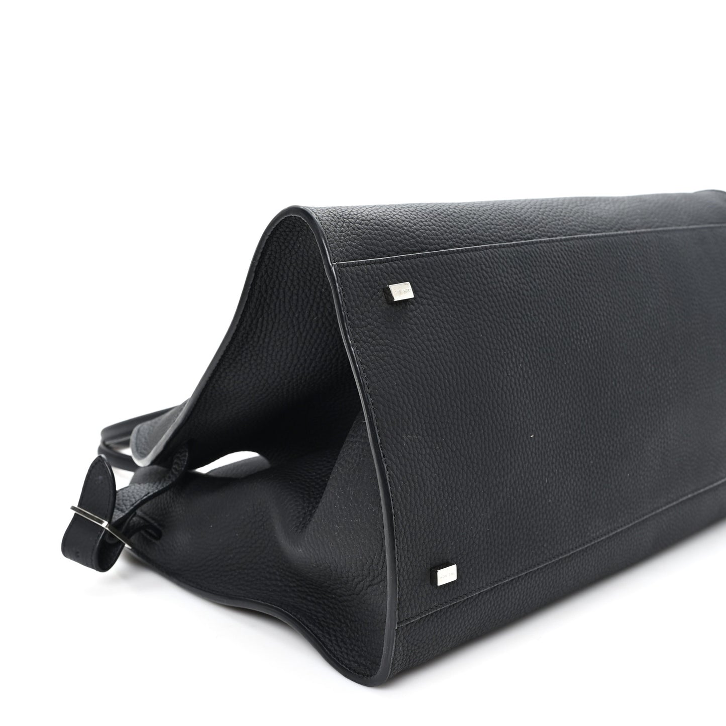 Matte Grained Calfskin Soft Margaux 15 Black