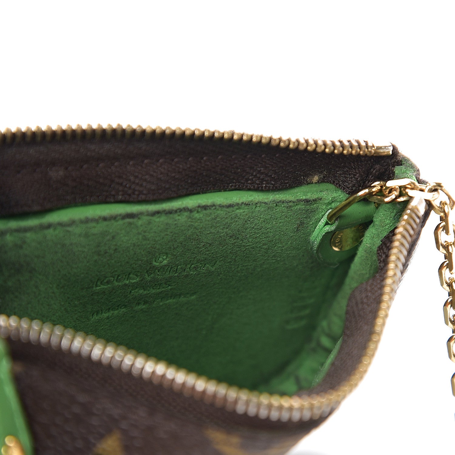 Louis Vuitton Monogram Perforated Key Pouch Green 9 of 9