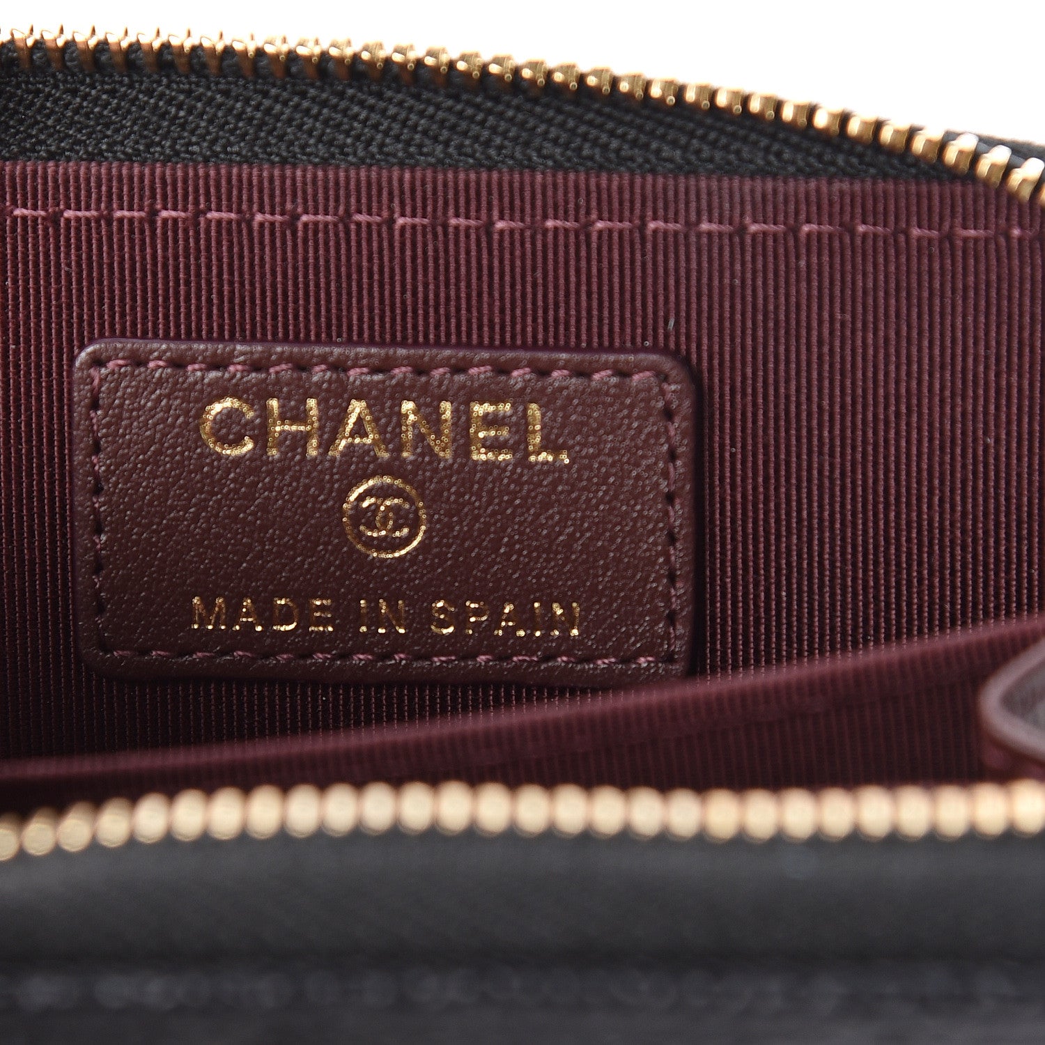 Chanel Caviar Quilted Zip Coin Purse Black 6 of 8