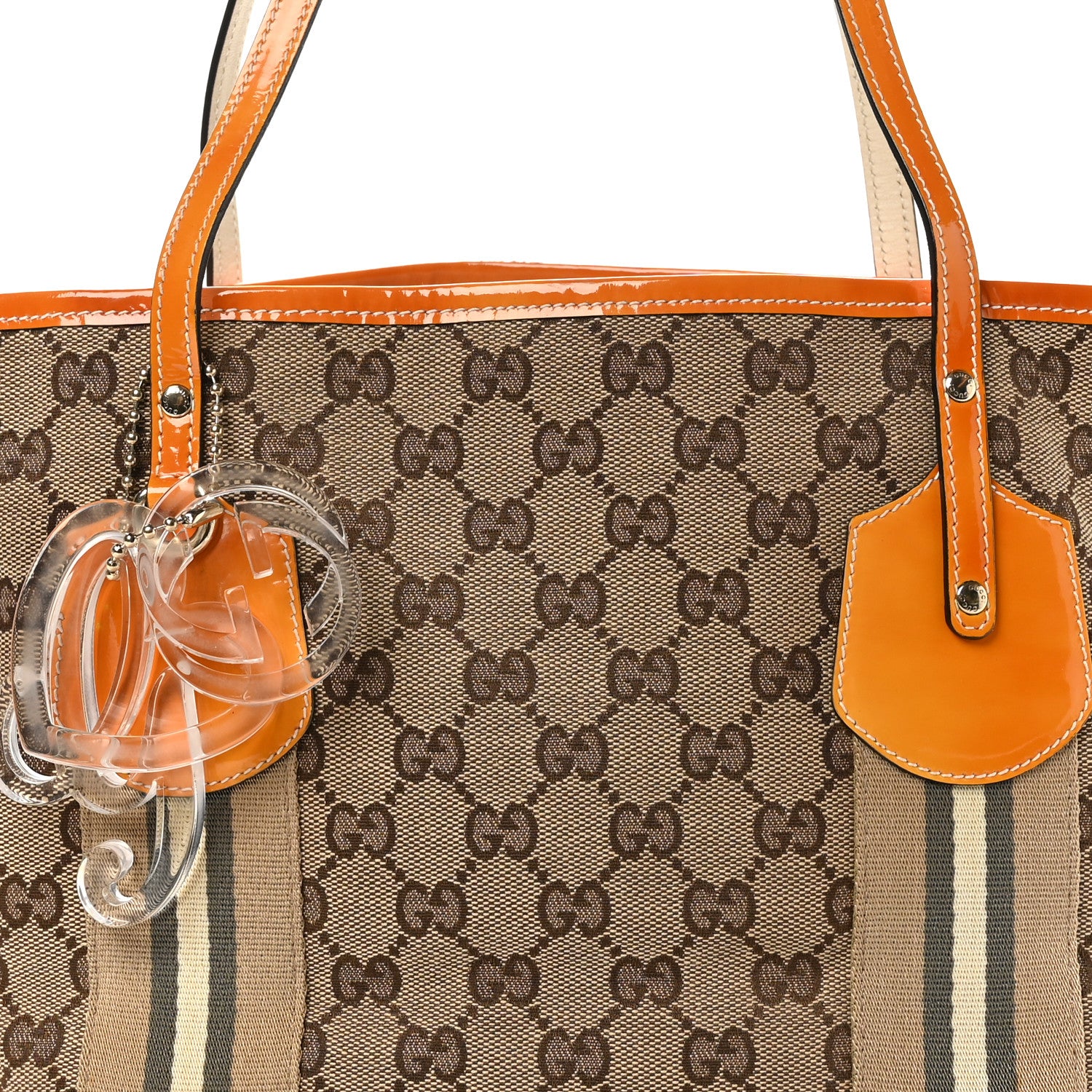 Gucci Monogram Web Medium Jolie Tote Yellow 7 of 10