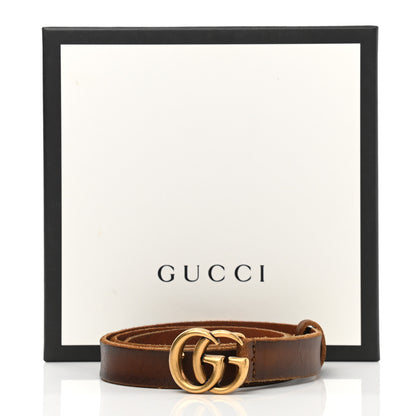 Gucci Faded Calfskin Double G 20mm Belt 70 28 Cuir 6 of 6