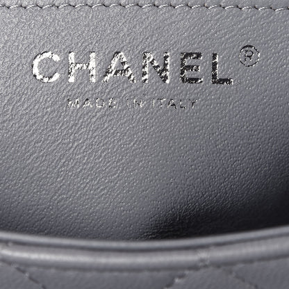 Chanel Lambskin Quilted Mini Rectangular Flap Grey 5 of 11
