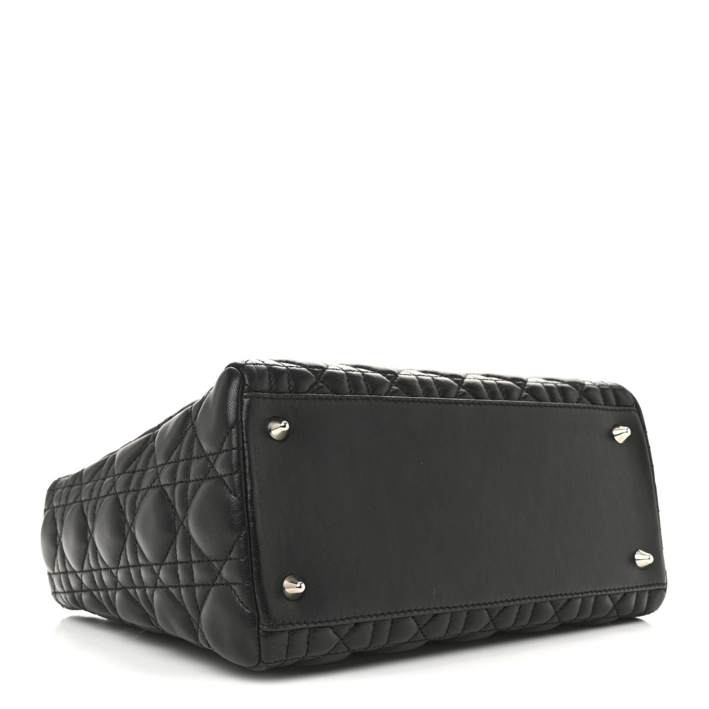 Lambskin Cannage Medium Lady Dior Black