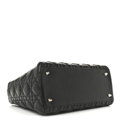 Christian Dior Lambskin Cannage Medium Lady Dior Black 4 of 15