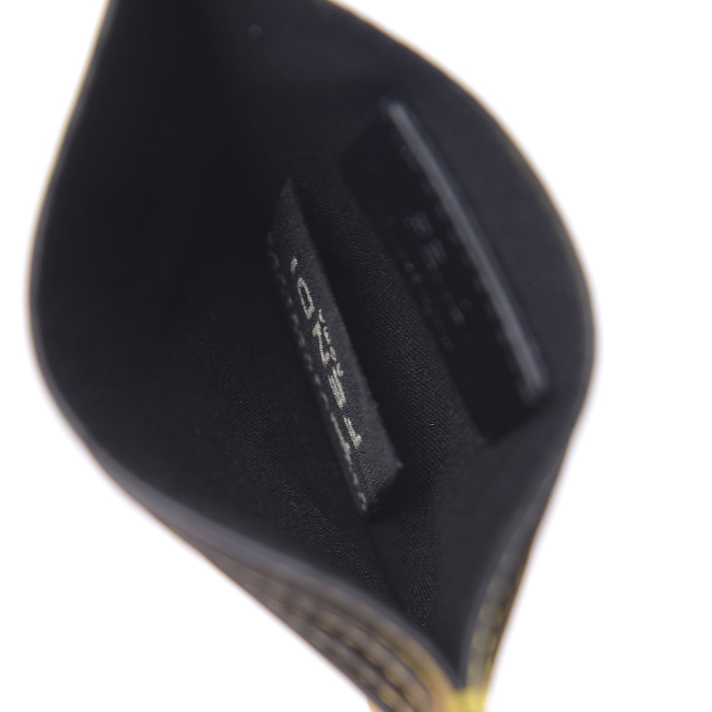 Vitello Fluffy Logo Card Holder Yellow Box Black