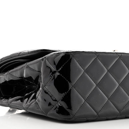 Chanel Patent Quilted Jumbo Double Flap Black 9 of 10