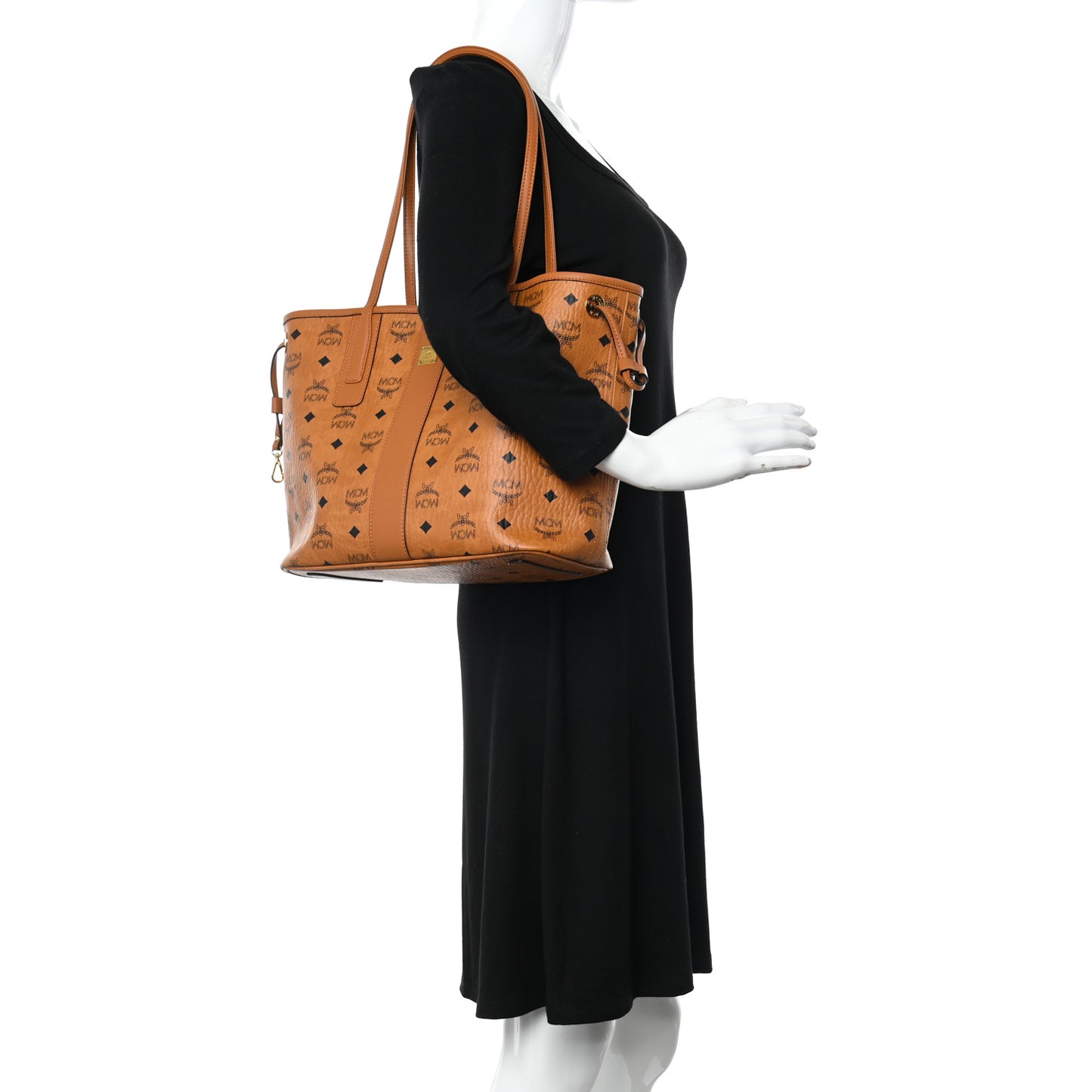 Visetos Small Liz Reversible Shopper Tote Cognac