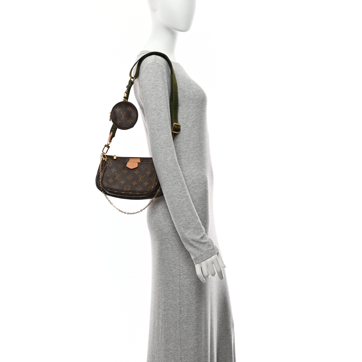 Louis Vuitton Monogram Multi Pochette Accessories Kaki 2 of 12