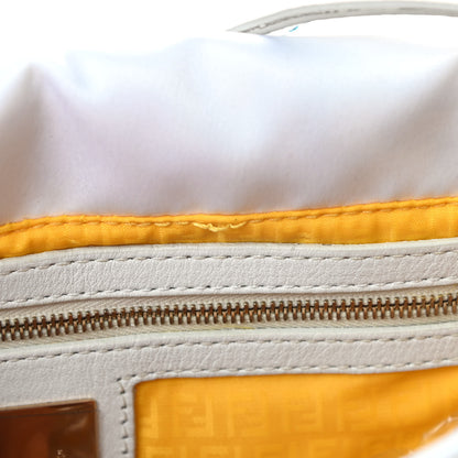 Fendi Nylon FF Multicolor Embroidered Baguette Multicolor White 16 of 16