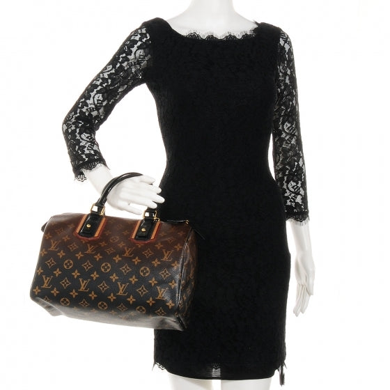Louis Vuitton Monogram Mirage Speedy 30 Black 2 of 8