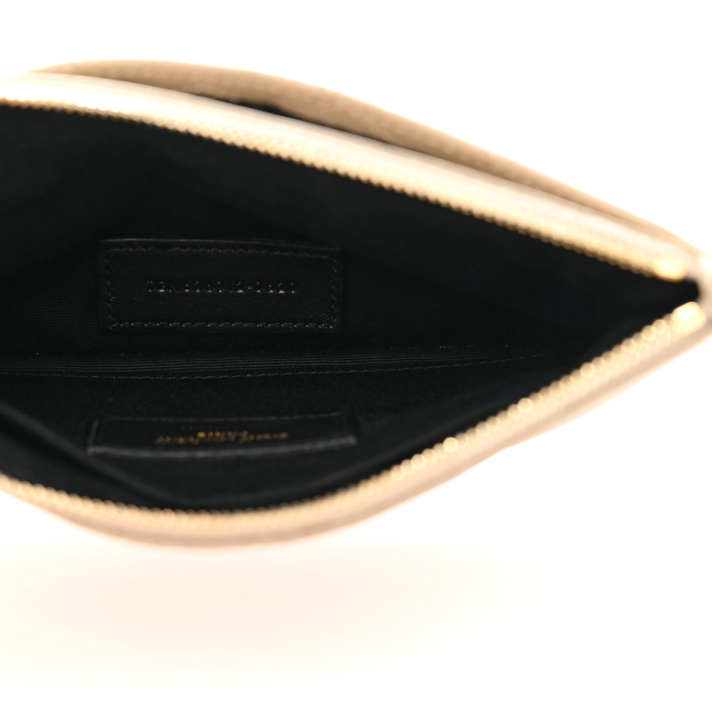 Grain De Poudre Chevron Monogram Bill Pouch Sea Salt
