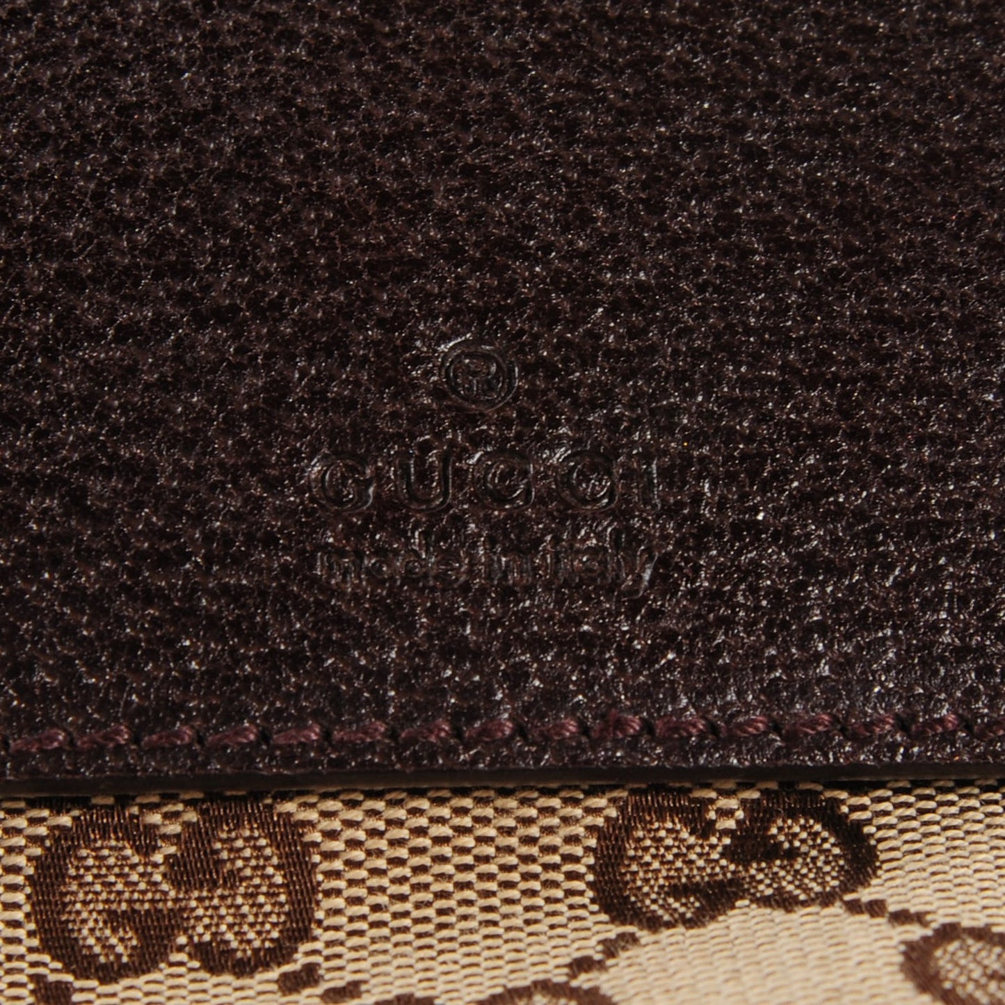 Monogram Web Medium Double Pocket Messenger Bag Dark Brown