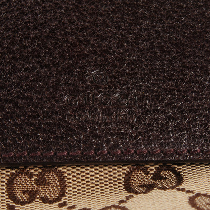 Gucci Monogram Web Medium Double Pocket Messenger Bag Dark Brown 5 of 8