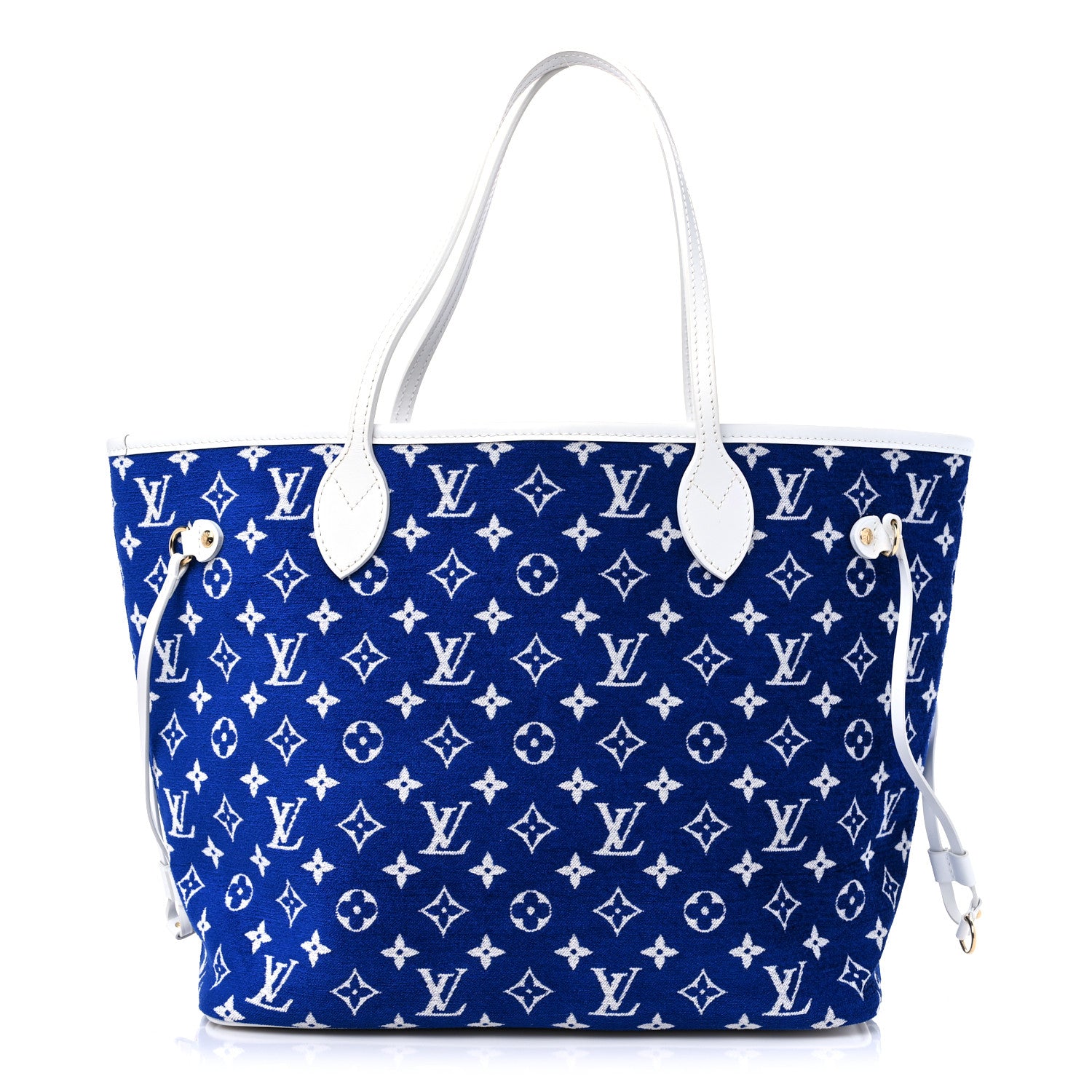 Louis Vuitton Jacquard Velvet Monogram LV Match Neverfull MM Bleu 1 of 7