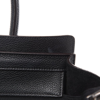 Celine Drummed Calfskin Micro Luggage Black 12 of 14