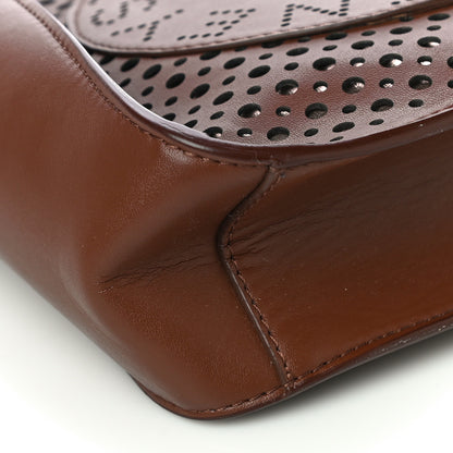 Stella McCartney Eco Alter Nappa Perforated Logo Crossbody Brown 8 of 11