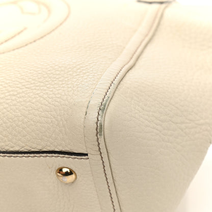 Gucci Pebbled Calfskin Small Soho Top Handle Bag Off White 11 of 20