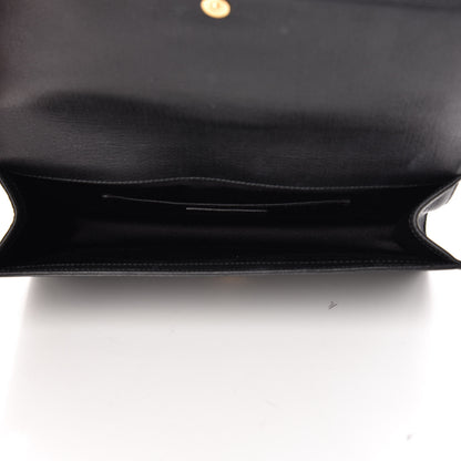 Saint Laurent Textured Calfskin Classic Y Ligne Clutch Black 5 of 9