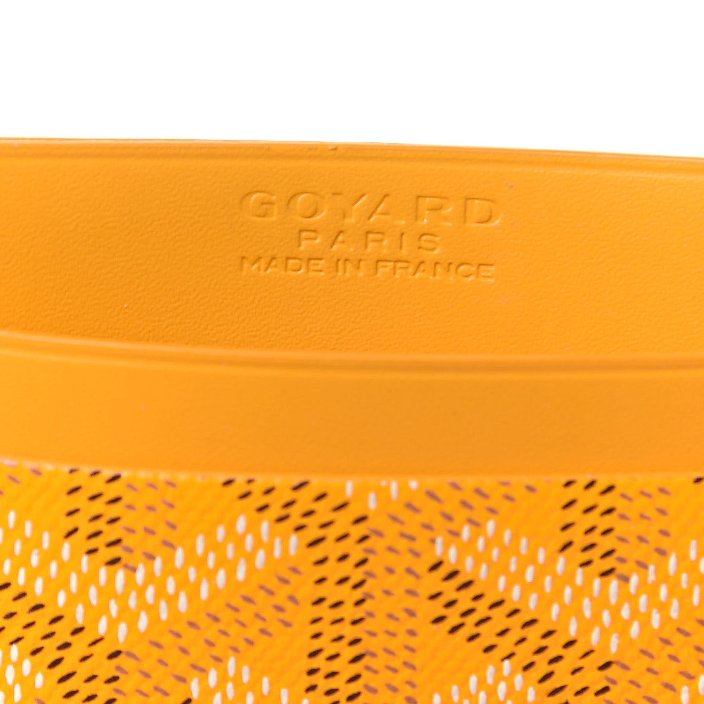 Goyardine Saint Sulpice Card Holder Yellow