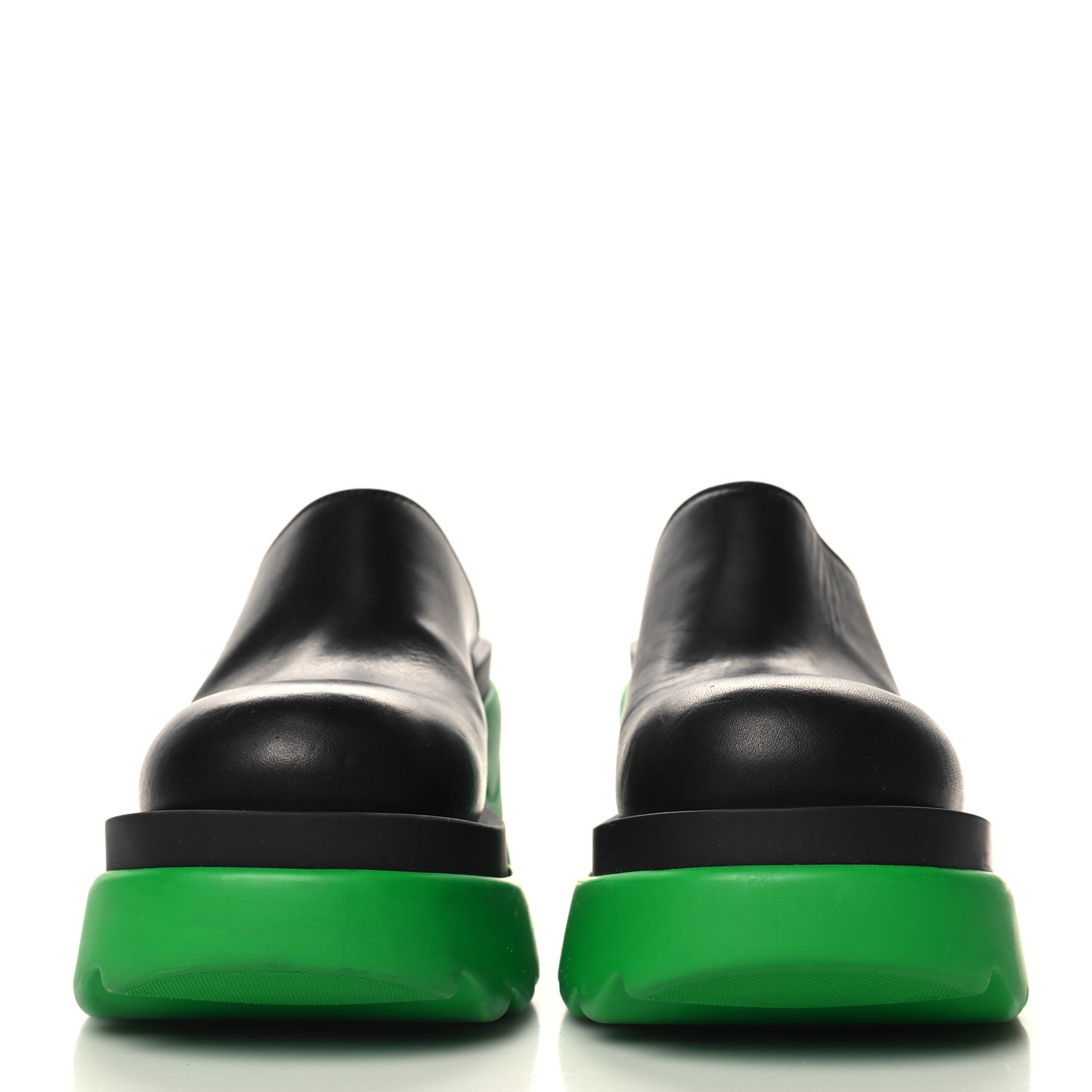 Bottega Veneta Calfskin Flash Pump Clogs 36 Black Grass 3 of 9