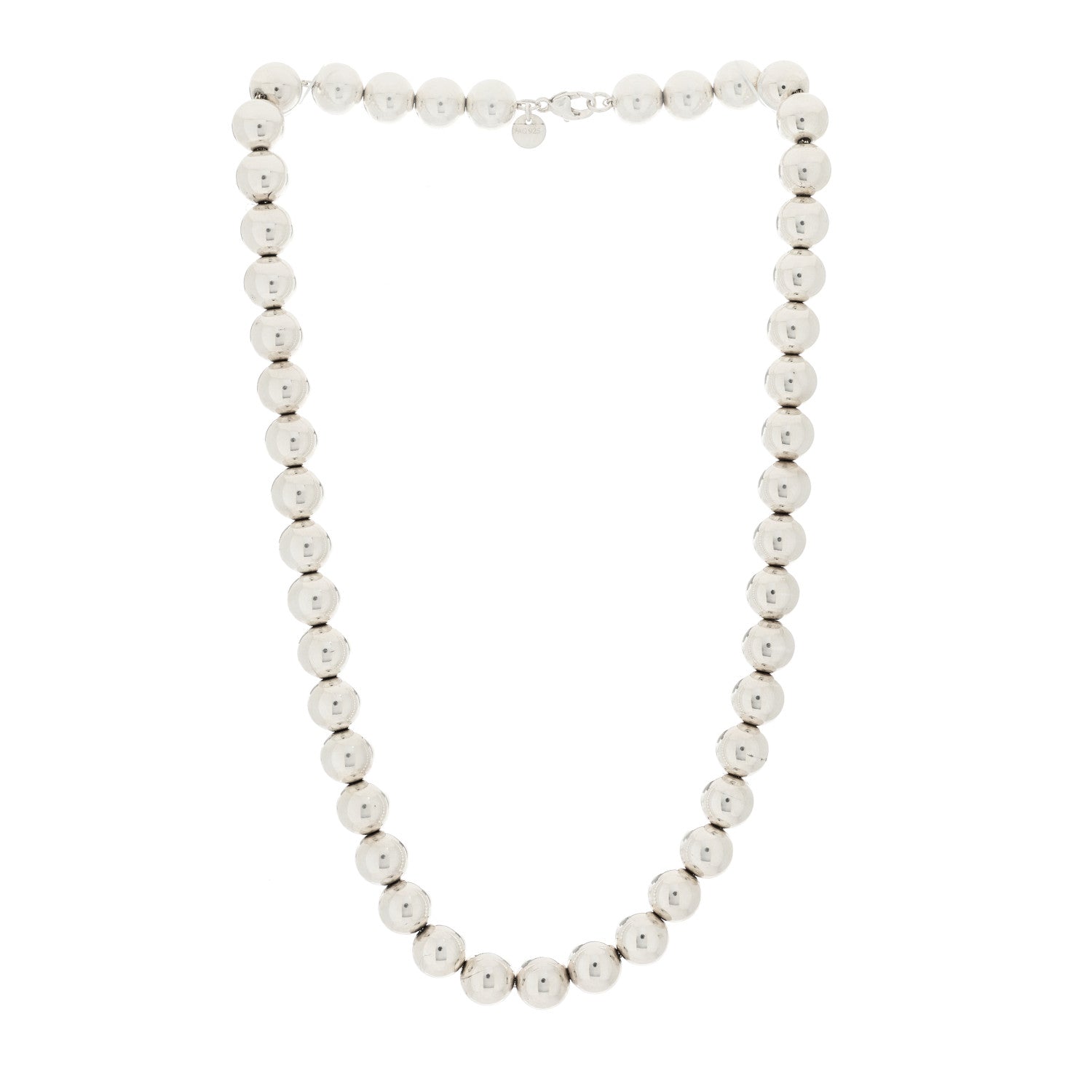 Tiffany Sterling Silver 10mm Hardwear Ball Necklace 3 of 5