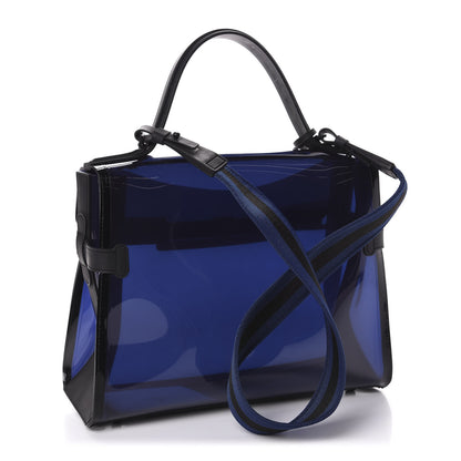 Delvaux PVC Tempete Dark Night Satchel Blue De Prusse 3 of 9