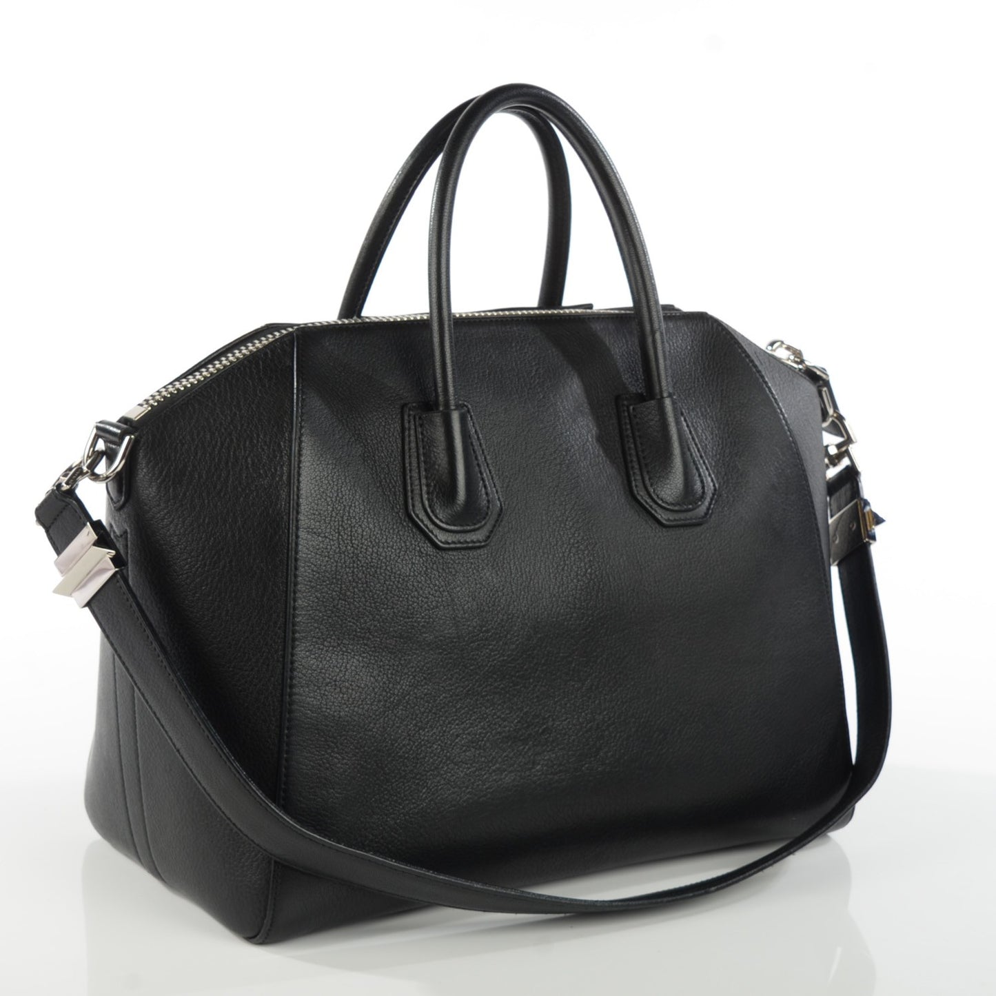 Sugar Goatskin Medium Antigona Black