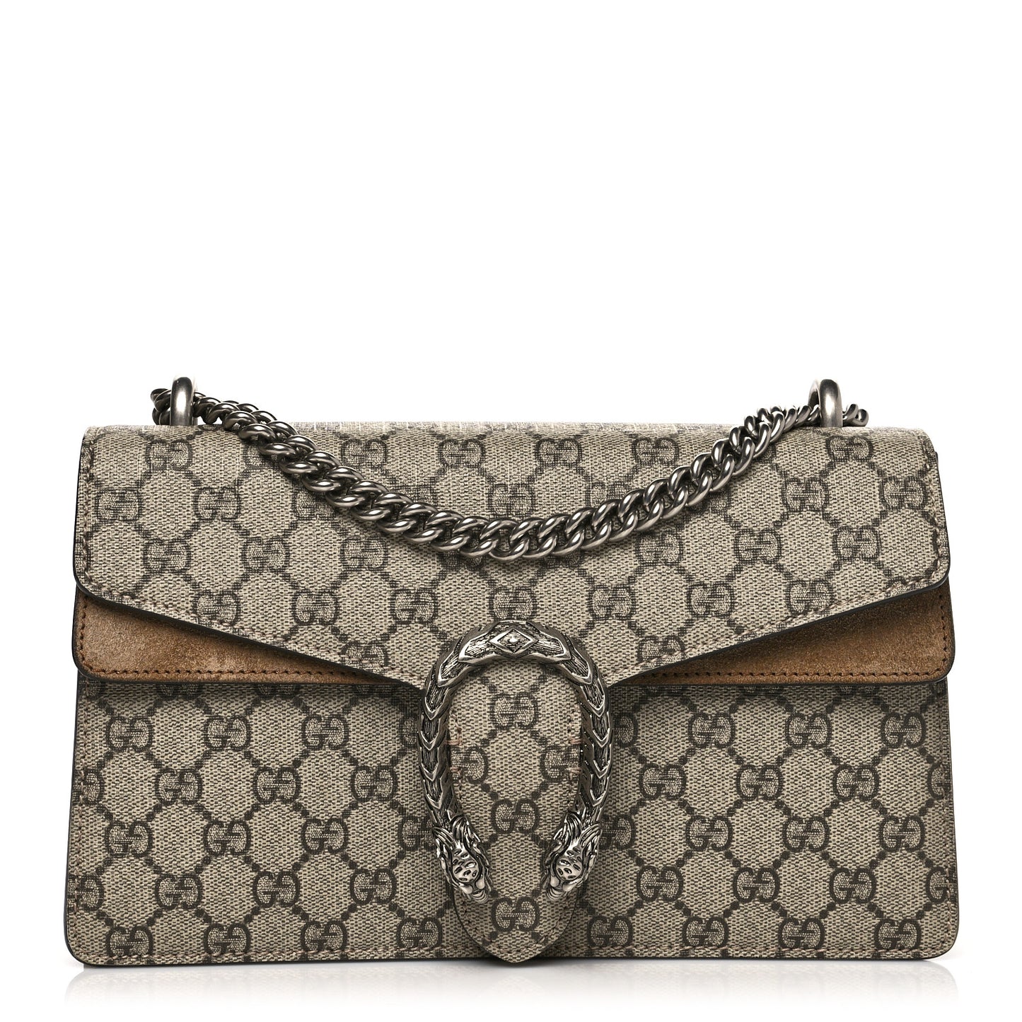 GG Supreme Monogram Small Dionysus Shoulder Bag Taupe