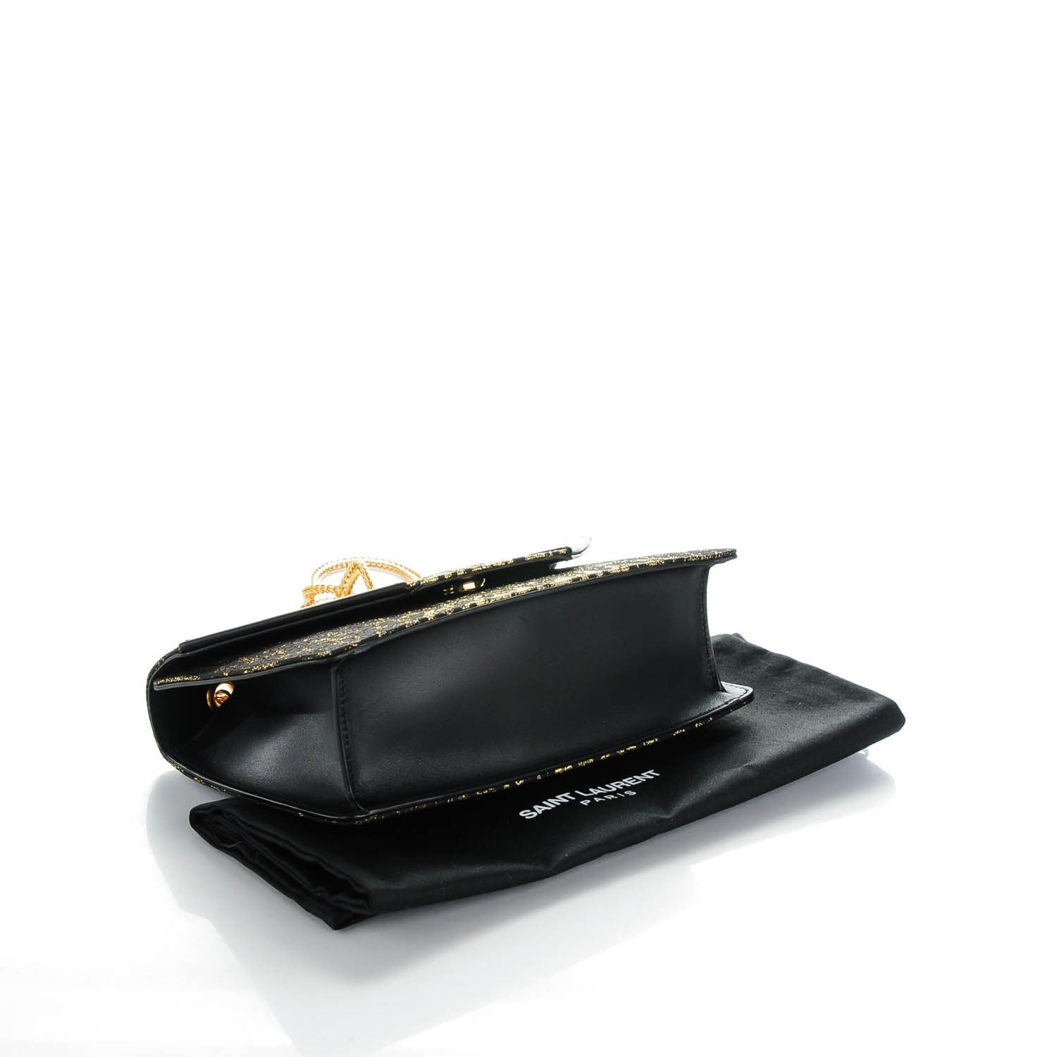 Saint Laurent Jacquard Leopard Print Small Betty Gold Black 4 of 8