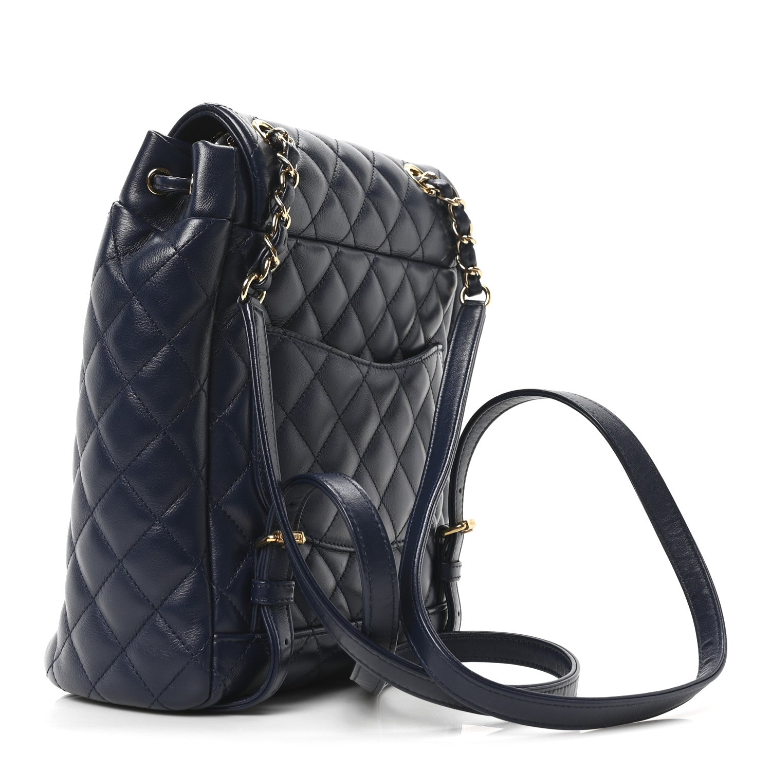 Chanel Calfskin Quilted Small Urban Spirit Backpack Navy 3 of 10