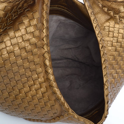 Bottega Veneta Cervo Intrecciato Large Simple Hobo New Bronze 5 of 8