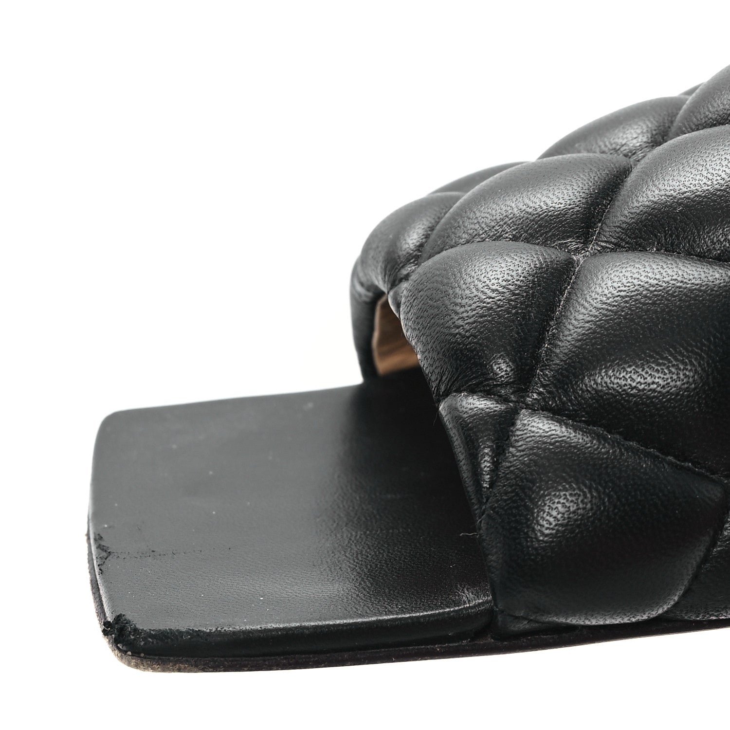 Bottega Veneta Nappa Matelasse Padded Flat Sandals 38 Black 9 of 10