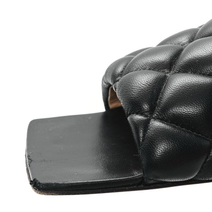 Bottega Veneta Nappa Matelasse Padded Flat Sandals 38 Black 9 of 10