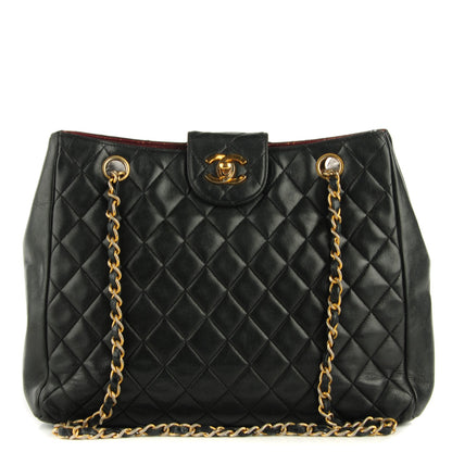 Chanel Lambskin Quilted Shoulder Bag Black 1 of 9