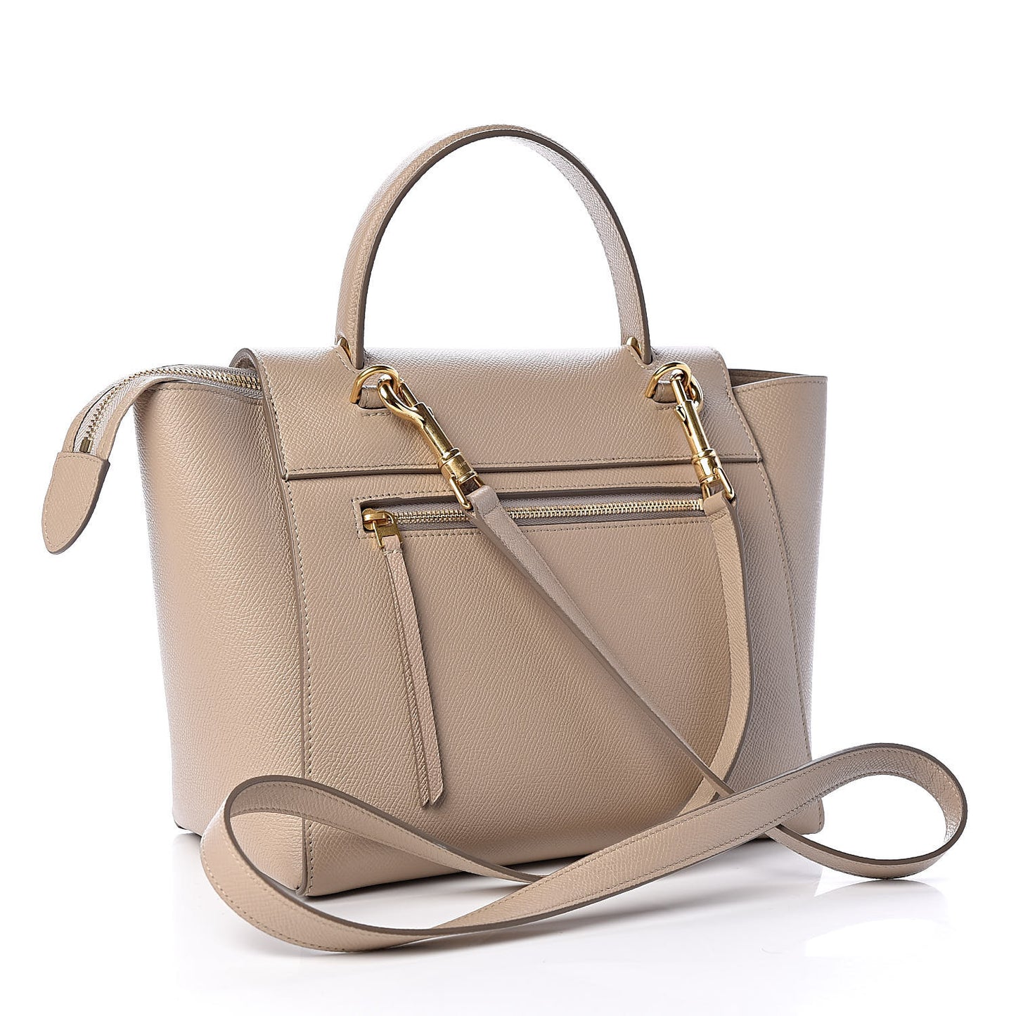 Grained Calfskin Micro Belt Bag Light Taupe